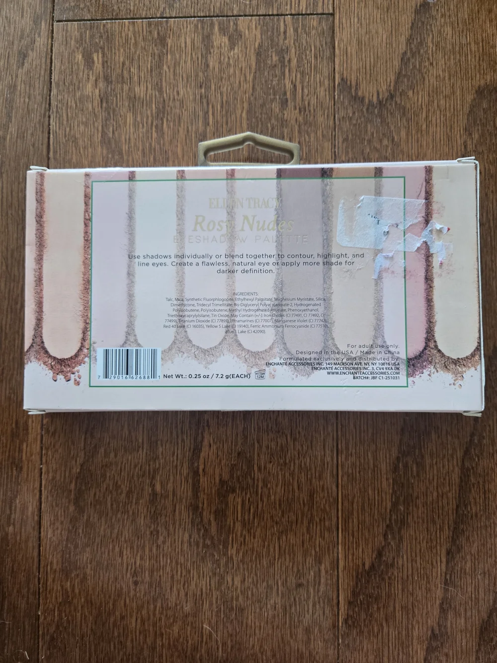 2 Ellen Tracy Rosy Nudes Eyeshadow Duo Palette - Pink, Mauve, Champagne, Taupe